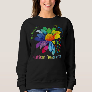 Sweatshirt Sensibilisation sur l'autisme Sunflower Accepter C