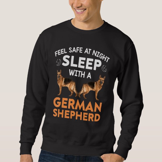 Sweatshirt Sentez-Vous En Sécurité La Nuit Avec Un Berger All (Devant)