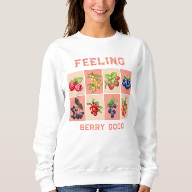 Sweatshirt SENTIMENT BERRY BONNE Fraise sur mesure (Devant)