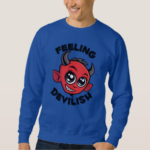 Sweatshirt Sentiment Diabolique Mignon Sourire Diable