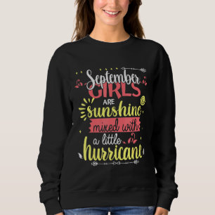 Sweatshirt Septembre Les Filles Sont Brillantes Mélangées Ave