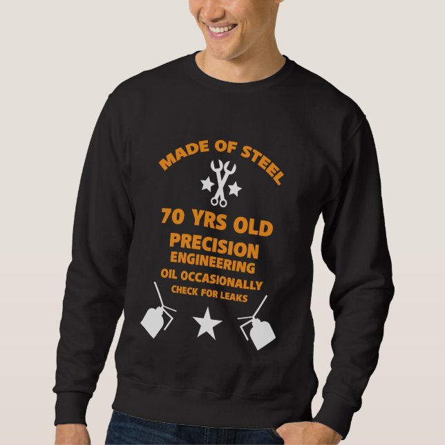 Sweatshirt Septuagénaire 70e fête d'anniversaire (Devant)