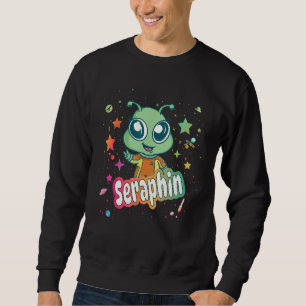 Sweatshirt SERAPHIN - Nom du garçon mignon avec un Alien mign