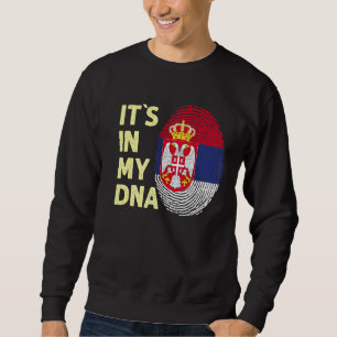 Sweatshirt Serbie Dans Mon Drapeau Serbe Dna Équipe Serbe Ser
