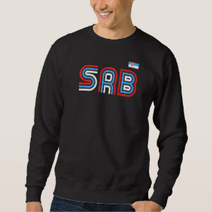 Sweatshirt Serbie Drapeau Retro International Pays Serbe Pr