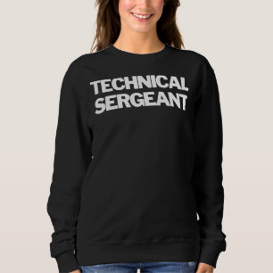 Sweatshirt Sergent technique Insignia Texte Vêtement U S Milt