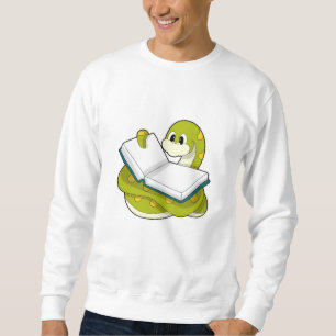 Sweatshirt Serpent à la lecture avec livre