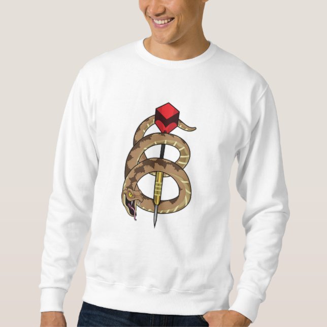 Sweatshirt Serpent aux fléchettes avec tarte (Devant)