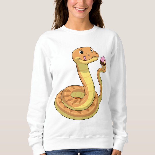 Sweatshirt Serpent avec muffin (Devant)