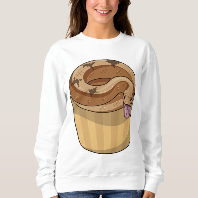 Sweatshirt Serpent avec muffin (Devant)