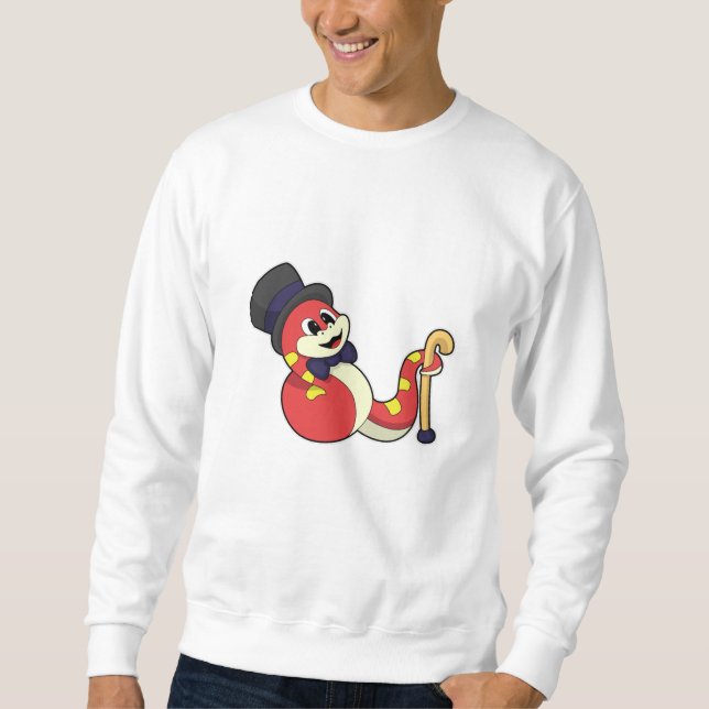 Sweatshirt Serpent comme chambre avec Casquette (Devant)