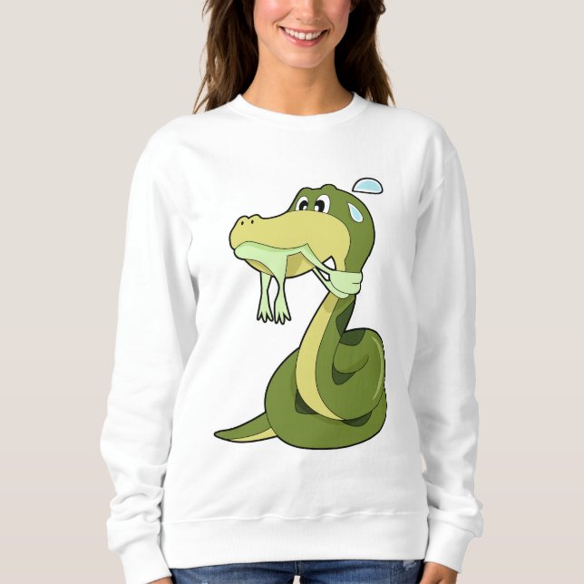 Sweatshirt Serpent drôle (Devant)