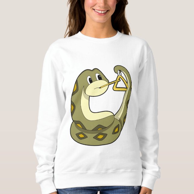 Sweatshirt Serpent en musique avec Triangle.PNG (Devant)