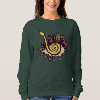 Sweatshirt Serpent et champignon des yeux de automne surréali
