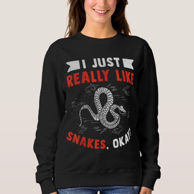 Sweatshirt Serpent Motif de serpent pour hommes (Devant)