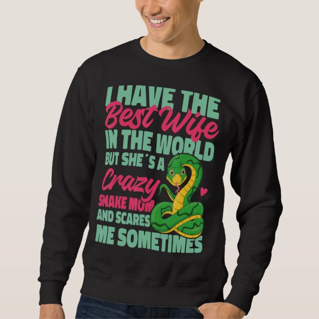 Sweatshirt Serpent Serpent Femme Mariage J'Ai La Meilleure Fe (Devant)