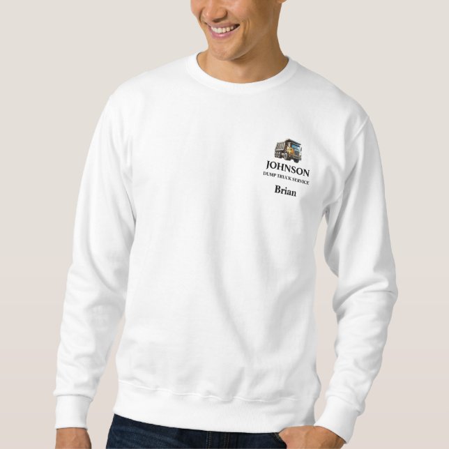 Sweatshirt Service de camion à benne (Devant)