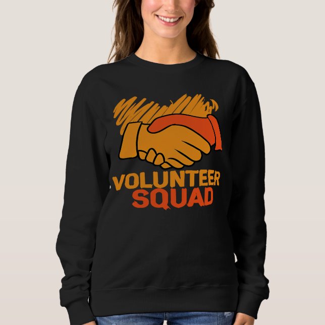 Sweatshirt Service d'incendie de l'équipe de bénévoles aide l (Devant)