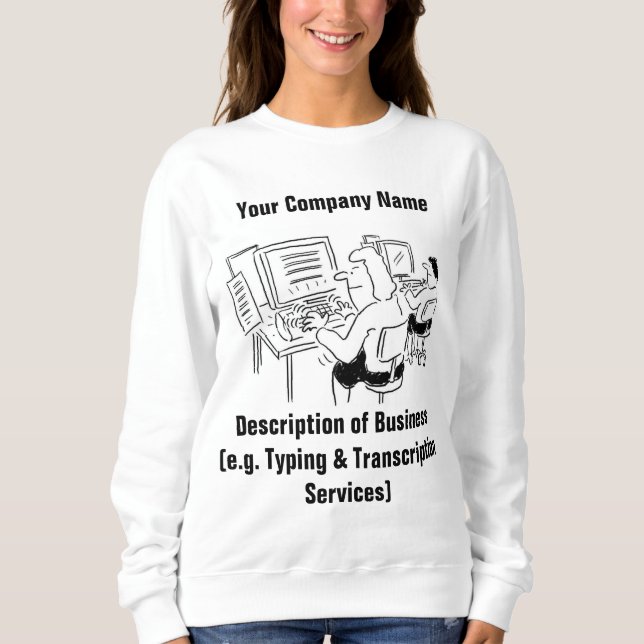 Sweatshirt Services de saisie de données de bureau (Devant)