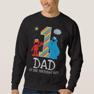 Sweatshirt Sesame Street Rainbow 1er Anniversaire   Papa