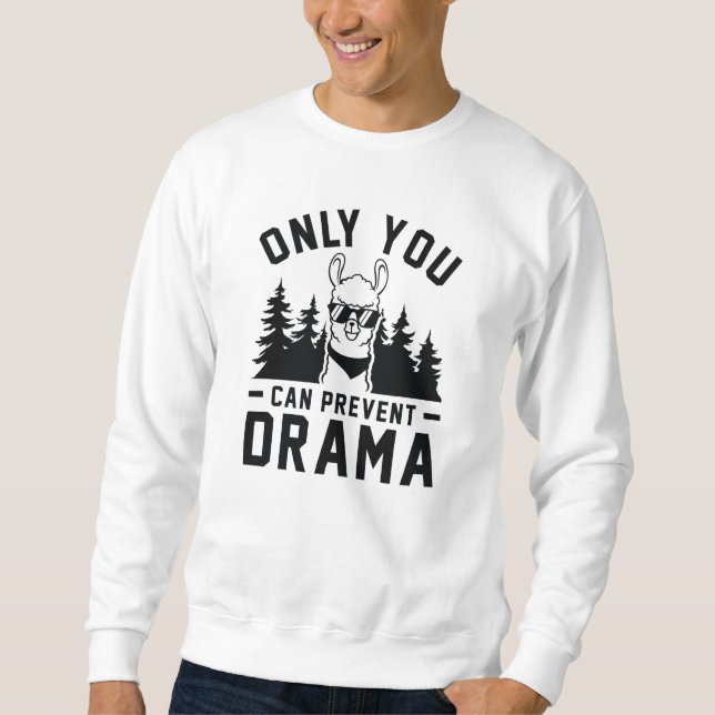 Sweatshirt Seule la prévention du drame (Devant)
