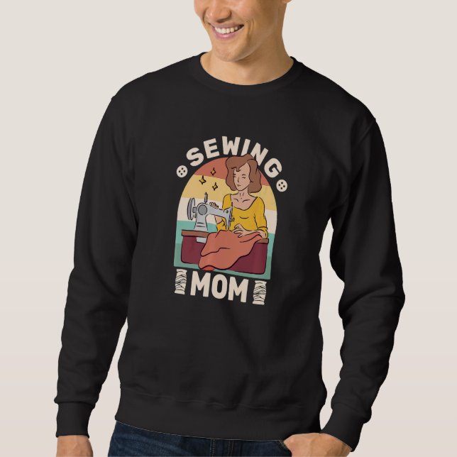 Sweatshirt Sewing Mom for women Quilting retro sew sewing mac (Devant)