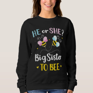 Sweatshirt Sexe Révéler Lui Ou Elle Soeur Correspondant Bébé