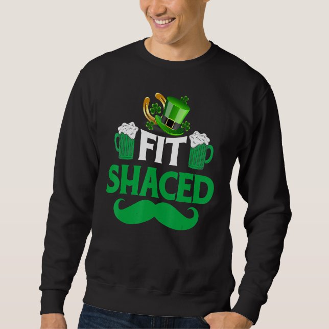 Sweatshirt Sha Vert Fit Shacé Irlandais Clover St Patrick S D (Devant)