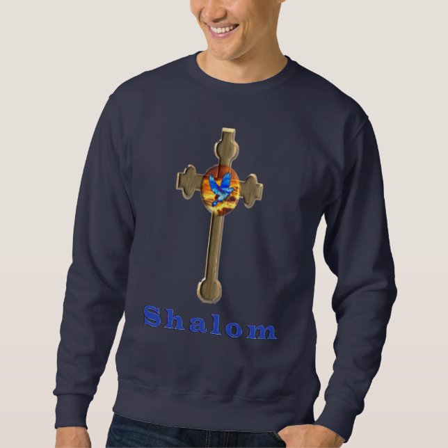 Sweatshirt Shalom mens t-shirt chrétien (Devant)