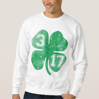 Sweatshirt Shamrock 3/17 Jour de la Saint Patrick