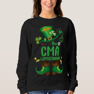 Sweatshirt Shamrock Cma Infirmière Leprechaun Da Drôle St pat