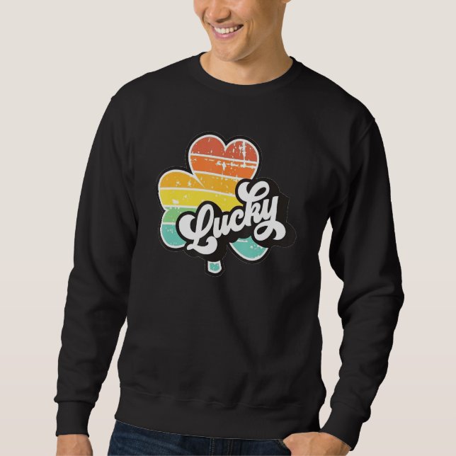 Sweatshirt Shamrock coloré Lucky (Devant)