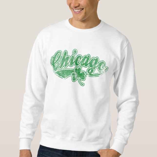Sweatshirt Shamrock d'Irlandais de Chicago (Devant)