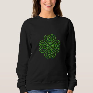 Sweatshirt Shamrock irlandais - Green Celtic Knotwork