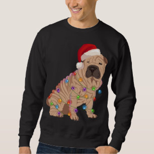 Sweatshirt Shar Pei Feux de Noël Amoureux des chiens de Noël
