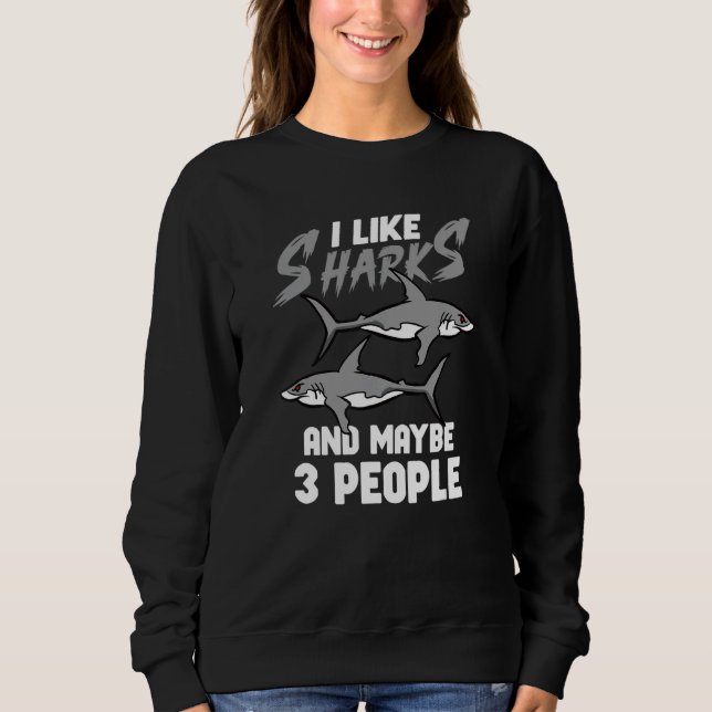 Sweatshirt Shark Ocean Predator Sea Creature (Devant)