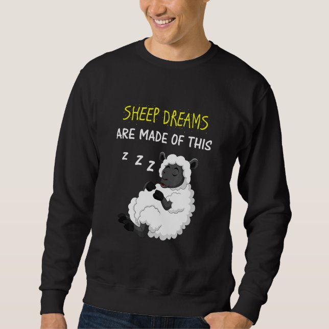Sweatshirt Sheep Dreams est fait de cette robe de nuit en pyj (Devant)