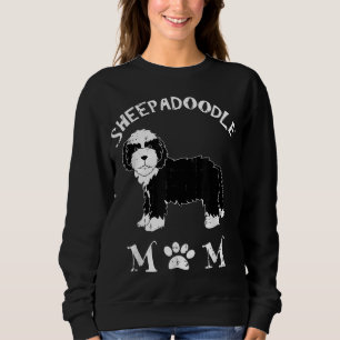 Sweatshirt Sheepadoodle Maman Chiot Mignonne Animaux Animaux