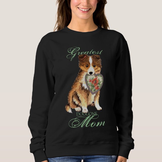 Sweatshirt Sheltie Heart Maman (Devant)
