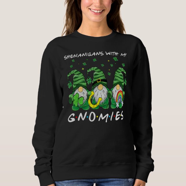 Sweatshirt Shenanigans avec mes filles Gnome de la Saint Patr (Devant)