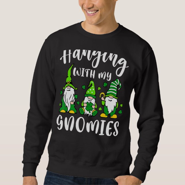 Sweatshirt Shenanigans avec mes filles Gnome de la Saint Patr (Devant)