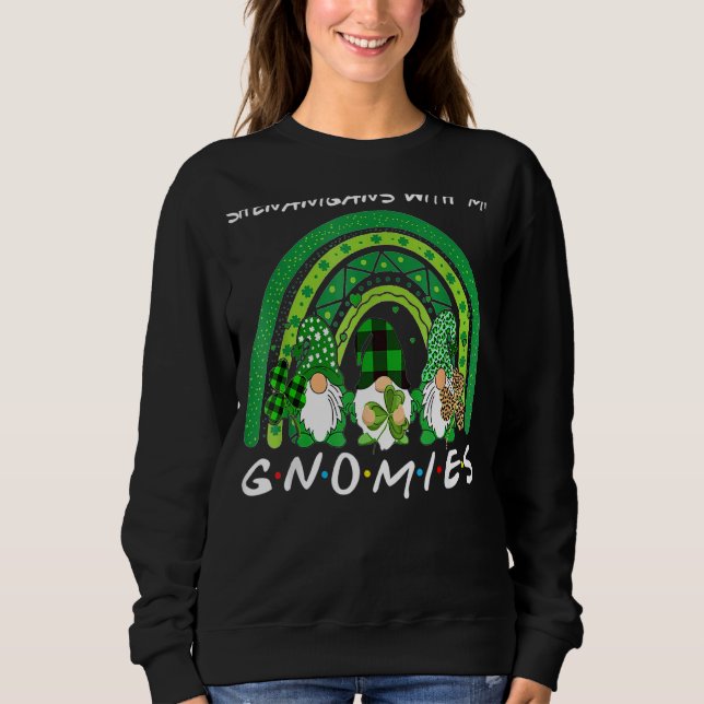 Sweatshirt Shenanigans avec mes filles Gnome de la Saint Patr (Devant)