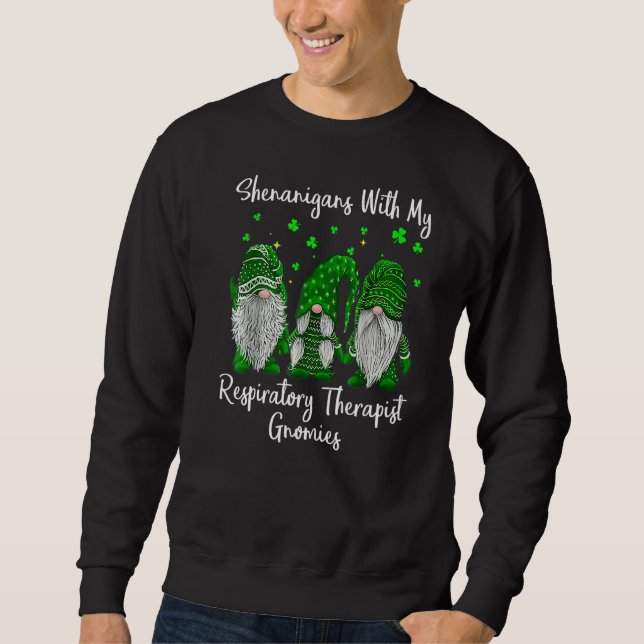 Sweatshirt Shenanigans avec mes filles St Patrick's Day Respi (Devant)