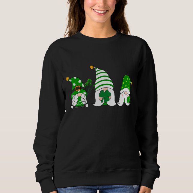 Sweatshirt Shenanigans Avec Mes Gnomies St Patrick S Day Gnom (Devant)