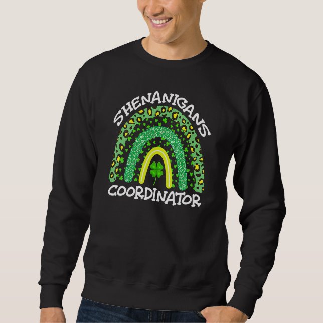Sweatshirt Shenanigans Coordinator St Patrick's Day V Neck (Devant)