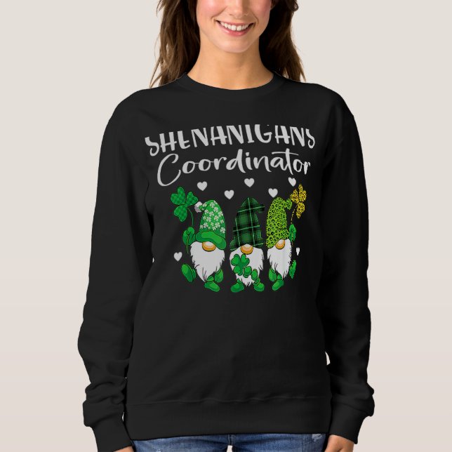 Sweatshirt Shenanigans Coordonnateur Jour de la Saint Patrick (Devant)