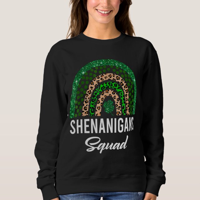 Sweatshirt Shenanigans Squad Drôle Costume Jour de la Saint P (Devant)