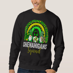 Sweatshirt Shenanigans Squad Irlandais Gnomes Rainbow St Patr