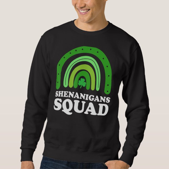 Sweatshirt Shenanigans Squad Jour de la Saint Patrick Gnomes  (Devant)