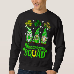 Sweatshirt Shenanigans Squad Jour de la Saint Patrick Gnomes 